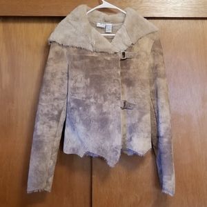 Newport News Shark Bite Leather Suede Jacket